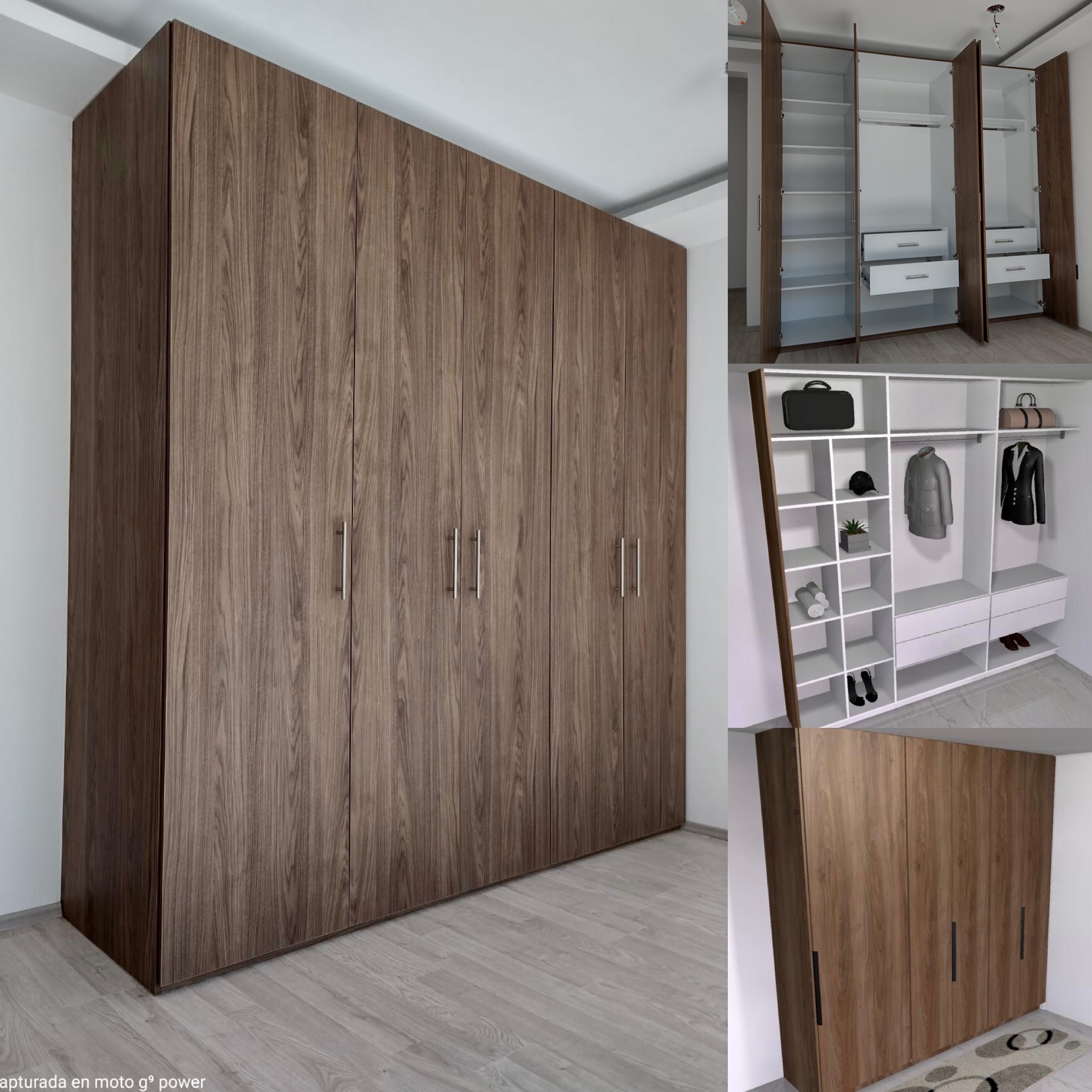 Clóset con puertas elegantes